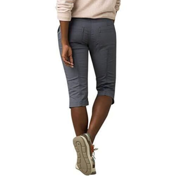 Womens 8 New NWT Orange Hike Shorts Pocket Long UPF 40 Trail Elle Prana Knicker - Picture 3 of 7